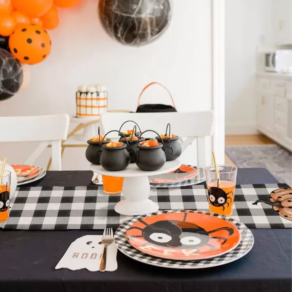 Halloween Decorations Pumpkin Buffalo Plaid Table Runner 13x72 Inches Long Farmhouse Holiday Party Decor Indoor Vintage Theme Gathering Dinner AT287Halloween Decorations Pumpkin Buffalo Plaid Table Runner 13x72 Inches Long Farmhouse Holiday Party Decor Indoor Vintage Theme Gathering Dinner AT287