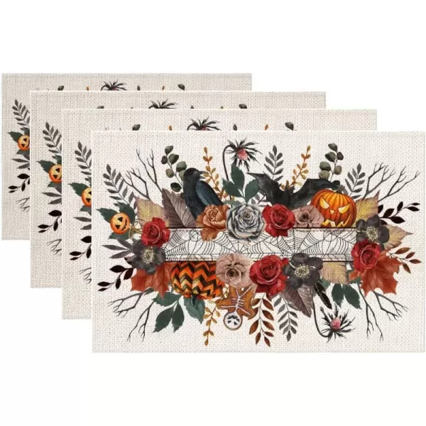 Multicolor Placemats Set of 4 - 12