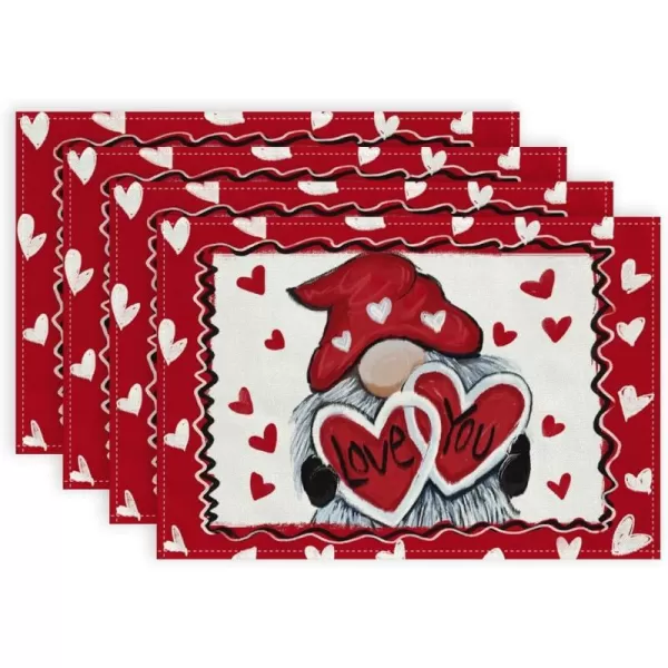 Red Placemats Set of 4 - 12