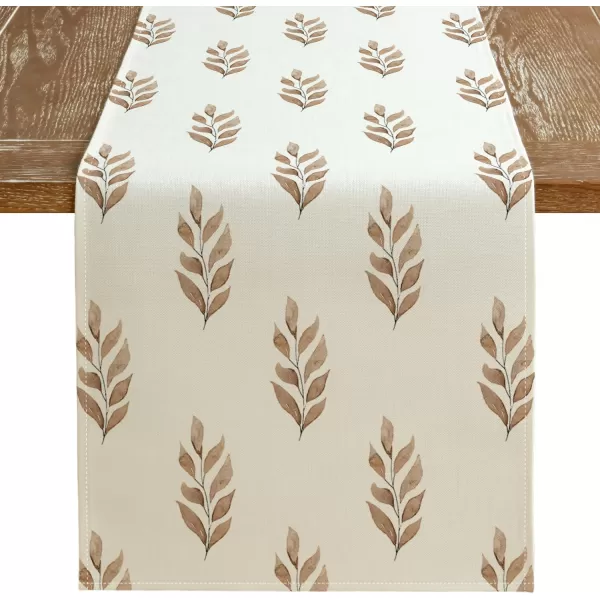 imageARKENY Fall Leaf Table Runner 13x72 Inches Holiday Indoor Outdoor Table Decoration for HomeTable Runner  13X108