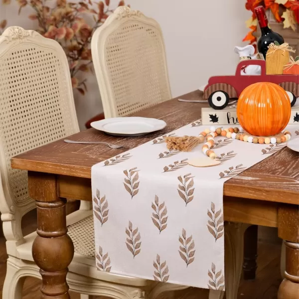 imageARKENY Fall Leaf Table Runner 13x72 Inches Holiday Indoor Outdoor Table Decoration for HomeTable Runner  13X108