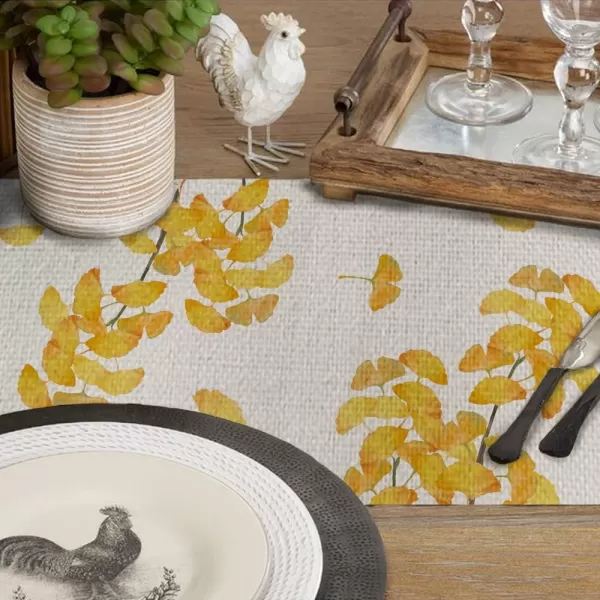 imageARKENY Fall Maple Leaf Pumpkin Table Runner 13x72 Inches Check Truck Holiday Indoor Outdoor Table Decoration for Home