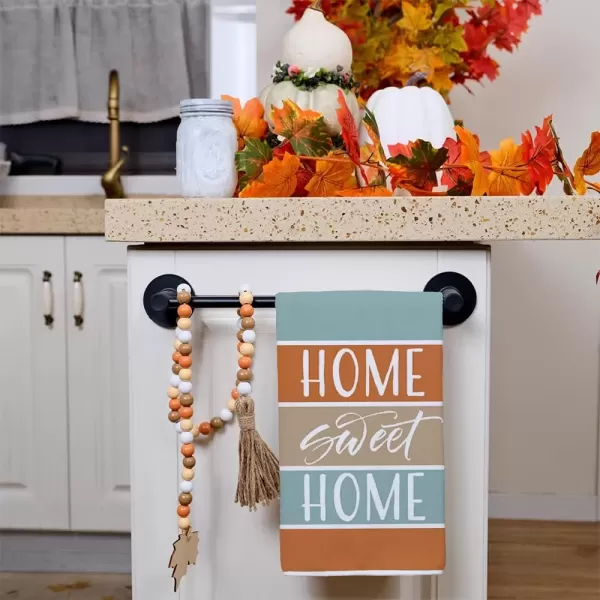 imageARKENY Fall Kitchen Towels for Fall Decor Blue Pumpkin Home Sweet Home Autumn Dish Towels 18x26 Inch Set of 2Farmhouse Home Thanksgiving Harvest Vintage Decorations AD361