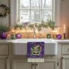 imageMardi Gras Kitchen Towels Set of 2Purple Mask Fleur de lis Beads Dish Hand Towels Holiday Carnival New Orleans Seasonal Decorations DD069