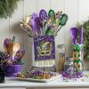 imageMardi Gras Kitchen Towels Set of 2Purple Mask Fleur de lis Beads Dish Hand Towels Holiday Carnival New Orleans Seasonal Decorations DD069