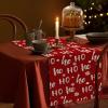 imageARKENY Christmas Red Table Runner 13x72 Inches Ho Winter Holiday Indoor Outdoor Table Decoration for HomeTable Runner  13X72