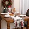 imageARKENY Merry Christmas Tree Buffalo Plaid Table Runner 13x72 Inches Green Winter Holiday Indoor Outdoor Table Decoration for HomeRed