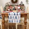 imageARKENY Merry Christmas Tree Table Runner 13x60 Inches Blue Winter Holiday Indoor Outdoor Table Decoration for HomeBlue