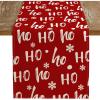 imageARKENY Christmas Red Table Runner 13x72 Inches Ho Winter Holiday Indoor Outdoor Table Decoration for HomeTable Runner  13X72