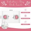 imagePink Buffalo Plaid Heart Love Valentines Day Kitchen Towels Set of 2Leaves Dish Hand Towels Holiday Anniversary Wedding Seasonal Decorations DD057Pink