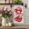 imagePink Buffalo Plaid Heart Love Valentines Day Kitchen Towels Set of 2Leaves Dish Hand Towels Holiday Anniversary Wedding Seasonal Decorations DD057Red Cups