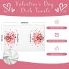 imagePink Love Vase Valentines Day Kitchen Towels Set of 2Heart Dish Hand Towels Holiday Anniversary Wedding Seasonal Decorations DD067