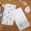 imageARKENY Easter Kitchen Towels Set of 2Colorful Polka Dot Bunny Leaves Dish Towels 18x26 Inch Drying DishclothFarmhouse Holiday Seasonal Spring Decorations AD258