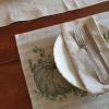 imageARKENY Fall Thanksgiving Placemats 12x18 Inches Set of 4Blue Pumpkin Polk DotsSeasonal Burlap Stripe Farmhouse Indoor Kitchen Dining Table Autumn Decoration for Home Party AP18218