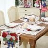 imageARKENY 4th of July Decorations Hydrangea Floral Placemats 12x18 Inches Memorial Day Patriotic Freedom Sign Place mats Independence Day Decor AP27818