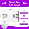 imageARKENY Mardi Gras Kitchen Towels Set of 2Purple Fleur De Lis Crayfish Dish Towels 18x26 Inch Drying DishclothFarmhouse Home Mardi Gras Carnival Seasonal Holiday Decorations AD193