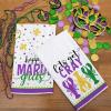 imageARKENY Mardi Gras Kitchen Towels Set of 2Purple Fleur De Lis Crayfish Dish Towels 18x26 Inch Drying DishclothFarmhouse Home Mardi Gras Carnival Seasonal Holiday Decorations AD193