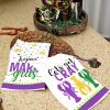 imageARKENY Mardi Gras Kitchen Towels Set of 2Purple Fleur De Lis Crayfish Dish Towels 18x26 Inch Drying DishclothFarmhouse Home Mardi Gras Carnival Seasonal Holiday Decorations AD193