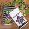imageARKENY Mardi Gras Kitchen Towels Set of 2Purple Fleur De Lis White Polka dot Beads Dish Towels 18x26 Inch Drying DishclothFarmhouse Home Mardi Gras Carnival Seasonal Holiday Decorations AD192Purple Fleur De Lis