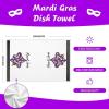 imageARKENY Mardi Gras Kitchen Towels Set of 2Purple Fleur De Lis White Polka dot Beads Dish Towels 18x26 Inch Drying DishclothFarmhouse Home Mardi Gras Carnival Seasonal Holiday Decorations AD192Purple Fleur De Lis