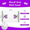 imageARKENY Mardi Gras Kitchen Towels Set of 2Purple Fleur De Lis White Polka dot Beads Dish Towels 18x26 Inch Drying DishclothFarmhouse Home Mardi Gras Carnival Seasonal Holiday Decorations AD192Purple Heart