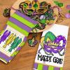imageARKENY Mardi Gras Kitchen Towels for Mardi Gras Decor Crawfish Masquerade Mask Dish Towels 18x26 Inch Ultra Absorbent Bar Drying Cloth Tea Sign Hand Towel for Mardi Gras Carnival Decorations Set of 2
