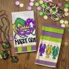 imageARKENY Mardi Gras Kitchen Towels for Mardi Gras Decor Crawfish Masquerade Mask Dish Towels 18x26 Inch Ultra Absorbent Bar Drying Cloth Tea Sign Hand Towel for Mardi Gras Carnival Decorations Set of 2