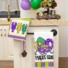 imageARKENY Mardi Gras Kitchen Towels for Mardi Gras Decor Crawfish Masquerade Mask Dish Towels 18x26 Inch Ultra Absorbent Bar Drying Cloth Tea Sign Hand Towel for Mardi Gras Carnival Decorations Set of 2