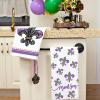 imageARKENY Mardi Gras Kitchen Towels for Mardi Gras Decor Fleur De Lis Dish Towels 18x26 Inch Ultra Absorbent Bar Drying Cloth Tea Sign Hand Towel for Mardi Gras Carnival Decorations Set of 2