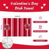 imageARKENY Mothers Day Kitchen Towels Set of 2Black Buffalo Plaid Heart Red Stripes Dish Towels 18x26 Inch Drying DishclothFarmhouse Home Wedding Decoration AD178