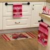 imageARKENY Mothers Day Kitchen Towels Set of 2Black Buffalo Plaid Heart Red Stripes Dish Towels 18x26 Inch Drying DishclothFarmhouse Home Wedding Decoration AD178