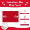 imageARKENY Valentine Day Kitchen Towels Set of 2Pink Heart Arrow Love Your More Sign Dish Towels 18x26 Inch Drying DishclothFarmhouse Home Wedding Decoration AD171