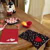 imageARKENY Valentines Day Kitchen Towels Set of 2Grey Red Watercolor Heart Dish Towels 18x26 Inch Drying DishclothFarmhouse Home Wedding Decoration AD185Black Heart