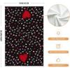 imageARKENY Valentines Day Kitchen Towels Set of 2Grey Red Watercolor Heart Dish Towels 18x26 Inch Drying DishclothFarmhouse Home Wedding Decoration AD185Black Heart