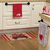 imageARKENY Valentines Day Kitchen Towels Set of 2Grey Red Watercolor Heart Dish Towels 18x26 Inch Drying DishclothFarmhouse Home Wedding Decoration AD185Red Heart