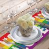 imageLGBTQ Pride Decorations Rainbow Stripes Placemats 12 x 18 Inch Set of 4 Gay Lesbian Pansexual Party Decor Rustic Vintage Washable Table Mats AP152