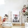 imageARKENY Christmas Kitchen Towels Set of 2Black Buffalo Plaid Xmas Tree Dish Towels 18x26 Inch Drying DishclothFarmhouse Home Decoration AD008Black