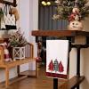 imageARKENY Christmas Kitchen Towels Set of 2Black Buffalo Plaid Xmas Tree Dish Towels 18x26 Inch Drying DishclothFarmhouse Home Decoration AD008Red