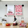 imageARKENY Mothers Day Kitchen Towels Set of 2Pink Flower Love Truck Dish Towels 18x26 Inch Drying DishclothFarmhouse Home Wedding Decoration AD176