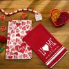 imageARKENY Mothers Day Kitchen Towels Set of 2Pink Heart Sweet Home Sign Dish Towels 18x26 Inch Drying DishclothFarmhouse Home Wedding Decoration AD175