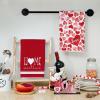imageARKENY Mothers Day Kitchen Towels Set of 2Pink Heart Sweet Home Sign Dish Towels 18x26 Inch Drying DishclothFarmhouse Home Wedding Decoration AD175