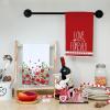 imageARKENY Mothers Day Kitchen Towels Set of 2Red Rose Love Dish Towels 18x26 Inch Drying DishclothFarmhouse Home Decoration AD137
