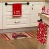 imageARKENY Mothers Day Kitchen Towels Set of 2White Heart Love Forever Sign Dish Towels 18x26 Inch Drying DishclothFarmhouse Home Wedding Decoration AD172