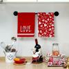 imageARKENY Mothers Day Kitchen Towels Set of 2White Heart Love Forever Sign Dish Towels 18x26 Inch Drying DishclothFarmhouse Home Wedding Decoration AD172
