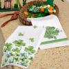 imageARKENY St Patricks Day Green Stripe Kitchen Towels Dish Towels St Patricks Day Decorations for Home Dcor Ultra Absorbent Bar Drying Cloth 18x26 Inch Hand Towel for Cooking Set of 2