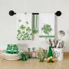 imageARKENY St Patricks Day Green Stripe Kitchen Towels Dish Towels St Patricks Day Decorations for Home Dcor Ultra Absorbent Bar Drying Cloth 18x26 Inch Hand Towel for Cooking Set of 2