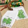 imageARKENY St Patricks Day Polka dot Shamrock Kitchen Towels Dish Towels St Patricks Day Decorations for Home Dcor Drying Cloth Luck Sign 18x26 Inch Hand Towel for Cooking Set of 2