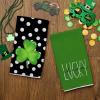 imageARKENY St Patricks Day White Polka Dot Kitchen Towels Dish Towels St Patricks Day Decorations for Home Dcor Ultra Absorbent Bar Drying Cloth 18x26 Inch Hand Towel for Cooking Set of 2