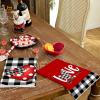 imageARKENY Valentine Day Kitchen Towels Black Buffalo Plaid Check Bowknot Dish Towels 18x26 Inch Ultra Absorbent Wedding Drying Cloth Love Sign Hand Towel for Valentine Decorations Set of 2