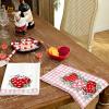 imageARKENY Valentine Day Kitchen Towels Set of 2Pink Buffalo Plaid Red Polka dot Heart Eucalyptus Dish Towels 18x26 Inch Drying DishclothFarmhouse Home Wedding Decoration AD170